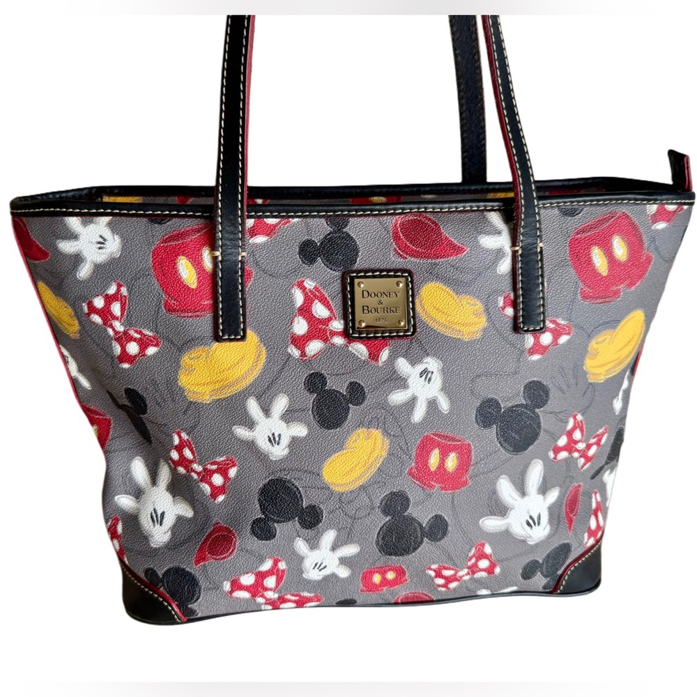 DISNEY Dooney & Bourke Mickey Mania Body Parts Tote Leather Purse